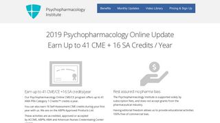2019 Psychopharmacology & Psychiatry Online CME