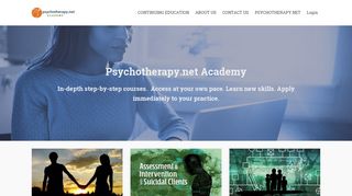 Online Courses for Therapists, Counselors and ... - Psychotherapy.net