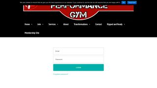 PT Distinction Client Login — Performance Gym & Fitness