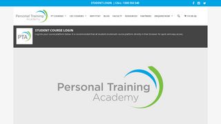 Student Course Login - Personal Training Academy