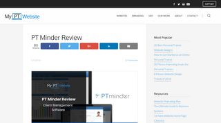 PT Minder Review - My Personal Trainer Website