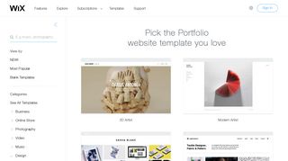 Portfolio Website Templates | Design | Wix