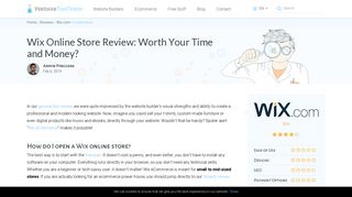 Wix Ecommerce Review: Is the Online Store Any Good?
