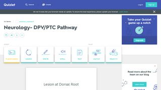 Neurology- DPV/PTC Pathway Flashcards | Quizlet