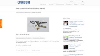 How to login to Windchill using the API - Wincom, PTC Windchill ...