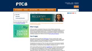 Recertify - PTCB