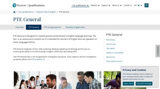 PTE General | Pearson qualifications