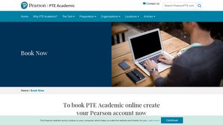 Book Now | PTE Academic