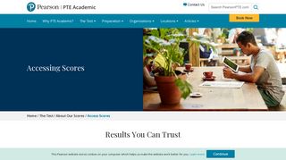 Accessing Scores | PTE Academic