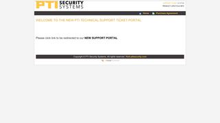 PTI Security Systems - Support Tickets