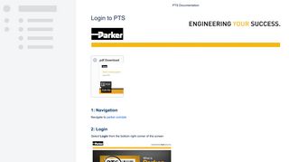 Login to PTS - PTS Documentation - PTS Documentation - Atlassian