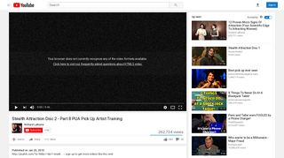 Stealth Attraction Disc 2 - Part 8 PUA Pick Up Artist Training - YouTube