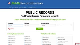 Public Data Check - Public Records Reviews