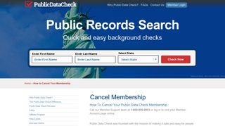 How To Cancel Your Public Data Check Membership