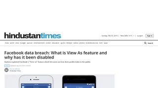 Facebook data breach: What is View As feature and why has it been ...