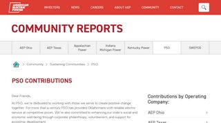 Public Service Company of Oklahoma Contributions | AEP Community ...
