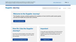 Supplier Journey: Homepage