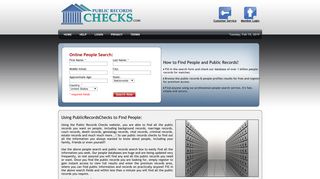 Online Public Records Search - Public Records Checks