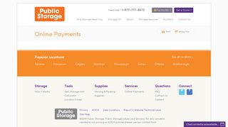 Online Payments - Public Storage Canada