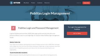 Publitas Login Management - Team Password Manager - Bitium