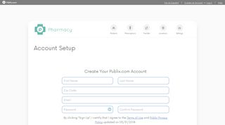 Publix - Account Setup