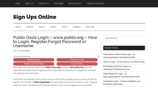 Publix Oasis Login – www.publix.org – How to Login, Register,Forgot ...