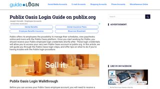 Publix Oasis Login Guide on publix.org | Guide to Login