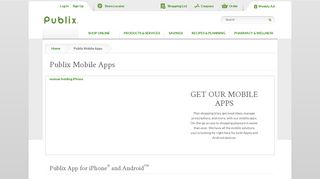 Publix Mobile App All the on-the-go solutions you need, right in the ...