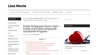 Publix Employee Oasis Login – Publix.Org Publix Employee ...