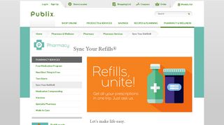 Sync Your Refills | Pharmacy | Publix Super Markets