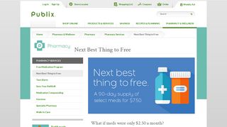 Next Best Thing to Free | Pharmacy | Publix Super Markets