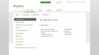 Stockholder - Publix Super Markets