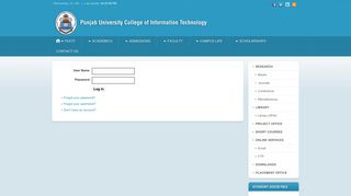 Your Profile - Pucit - Punjab University