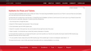 MyMaths for iPads and Tablets - Malmesbury Park Primary School