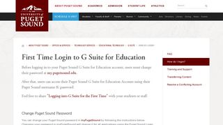How do I login? · University of Puget Sound