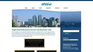 Puget Sound Business Journal Top Business Lists - EHSI