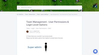 Team Management - User Permissions & Login Level Options | Pulsar ...