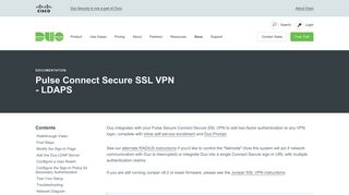 Pulse Connect Secure SSL VPN instructions - Duo Security