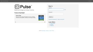 Pulse Energy Management Software - Sign In