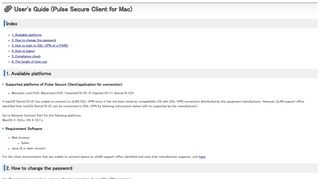 Pulse Secure Client for Mac - User's Guide