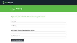 Sign Up Now! - My Pulse Secure