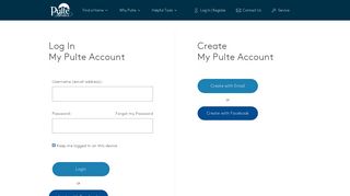 Login | Pulte - Pulte Homes