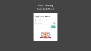 Parent Control Panel | Parul University