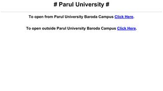 Parul University