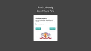 Student Control Panel - Parul University