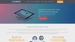 iPad Parental Control | Pumpic Monitoring Software