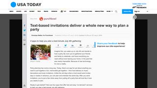 Text-based invitations deliver a whole new way to plan a party