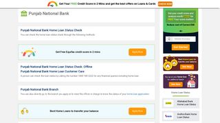 Punjab National Bank Home Loan Status - How to Check Home Loan ...