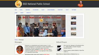 Messages - BGS National Public School