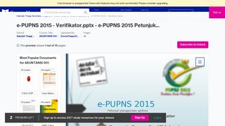 e-PUPNS 2015 - Verifikator.pptx - Course Hero